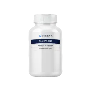 A single research bottle of Eterna Peptides SLU-PP-332 Capsules 250mcg oral metabolic exercise-mimic capsules.